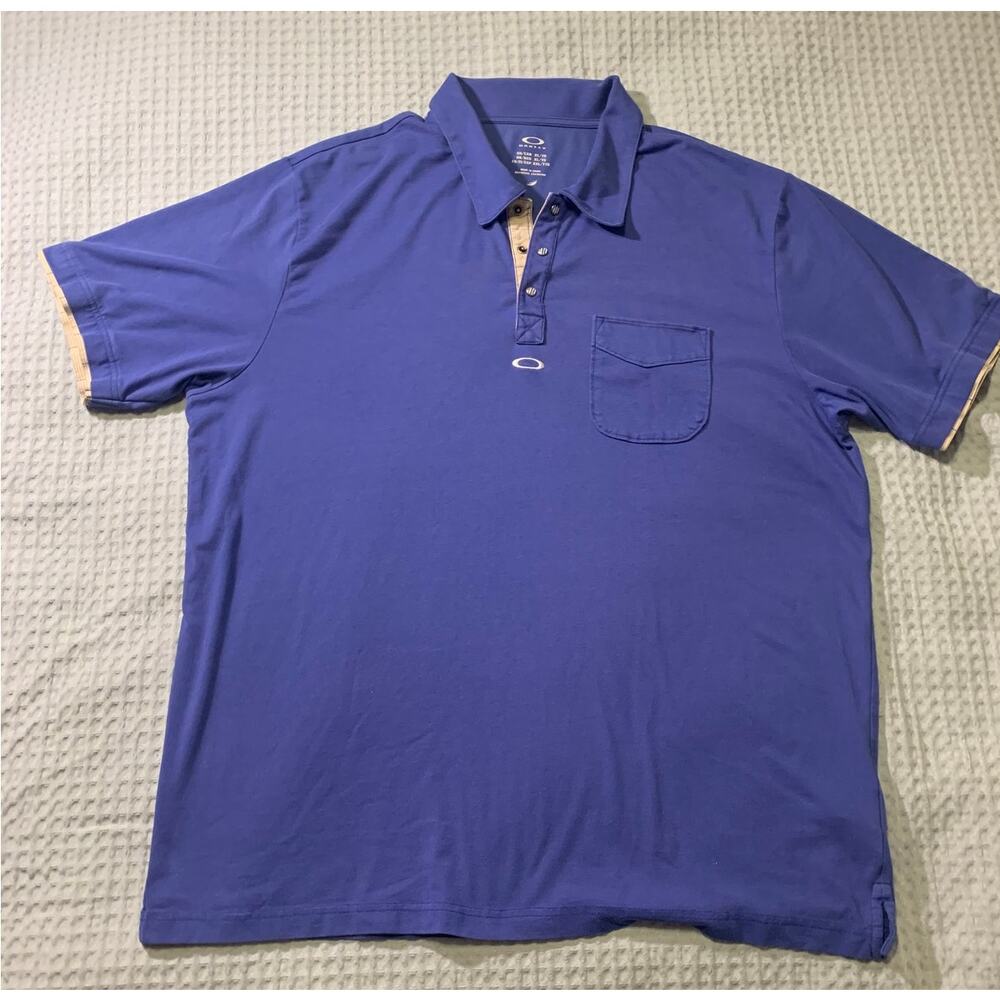 Oakley Blue Polo with Pockets size XL